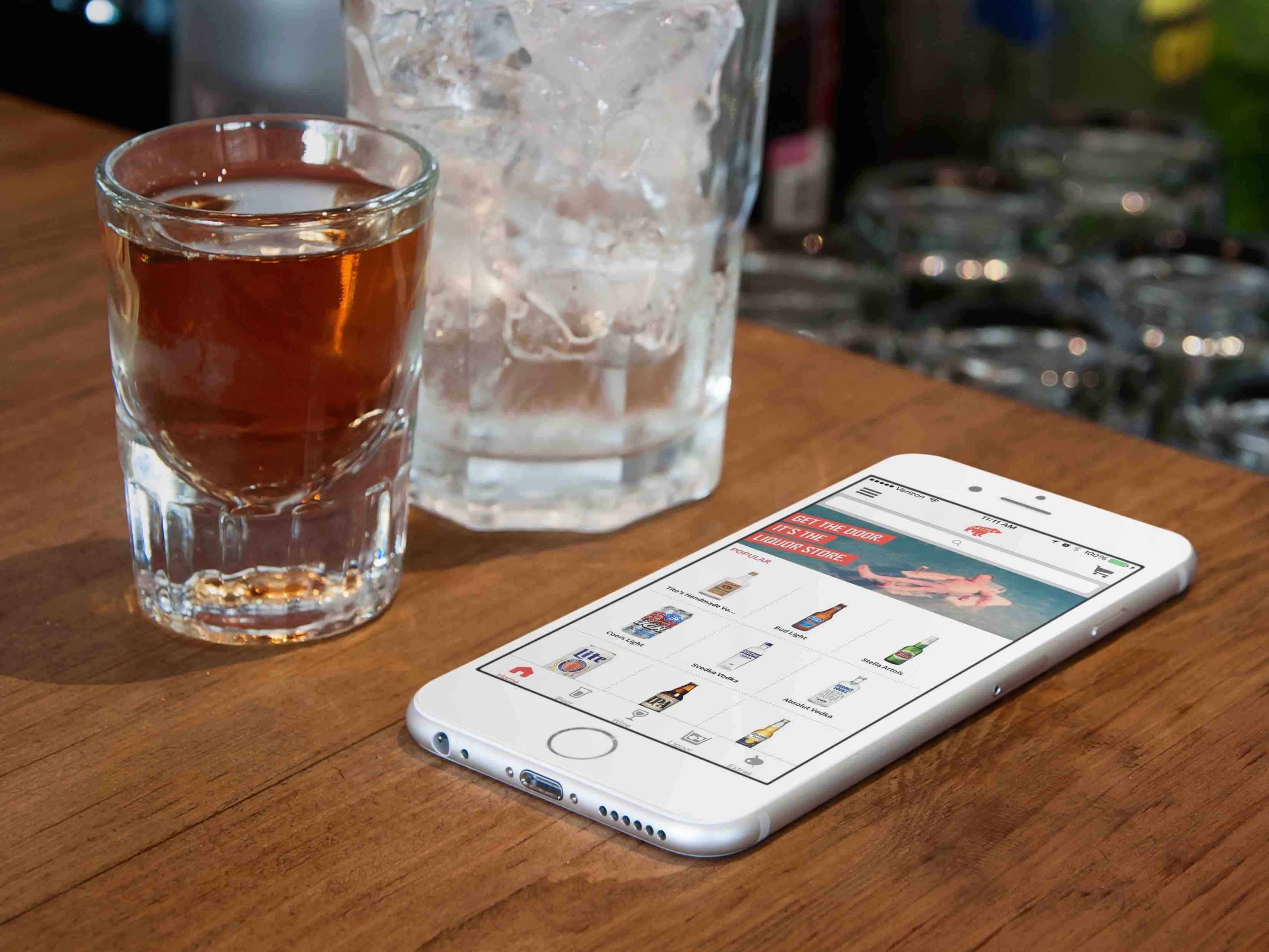 Online liquor delivery app