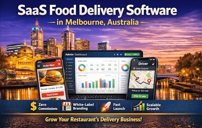 SaaS Based Food Delivery Software in Melbourne, Australia