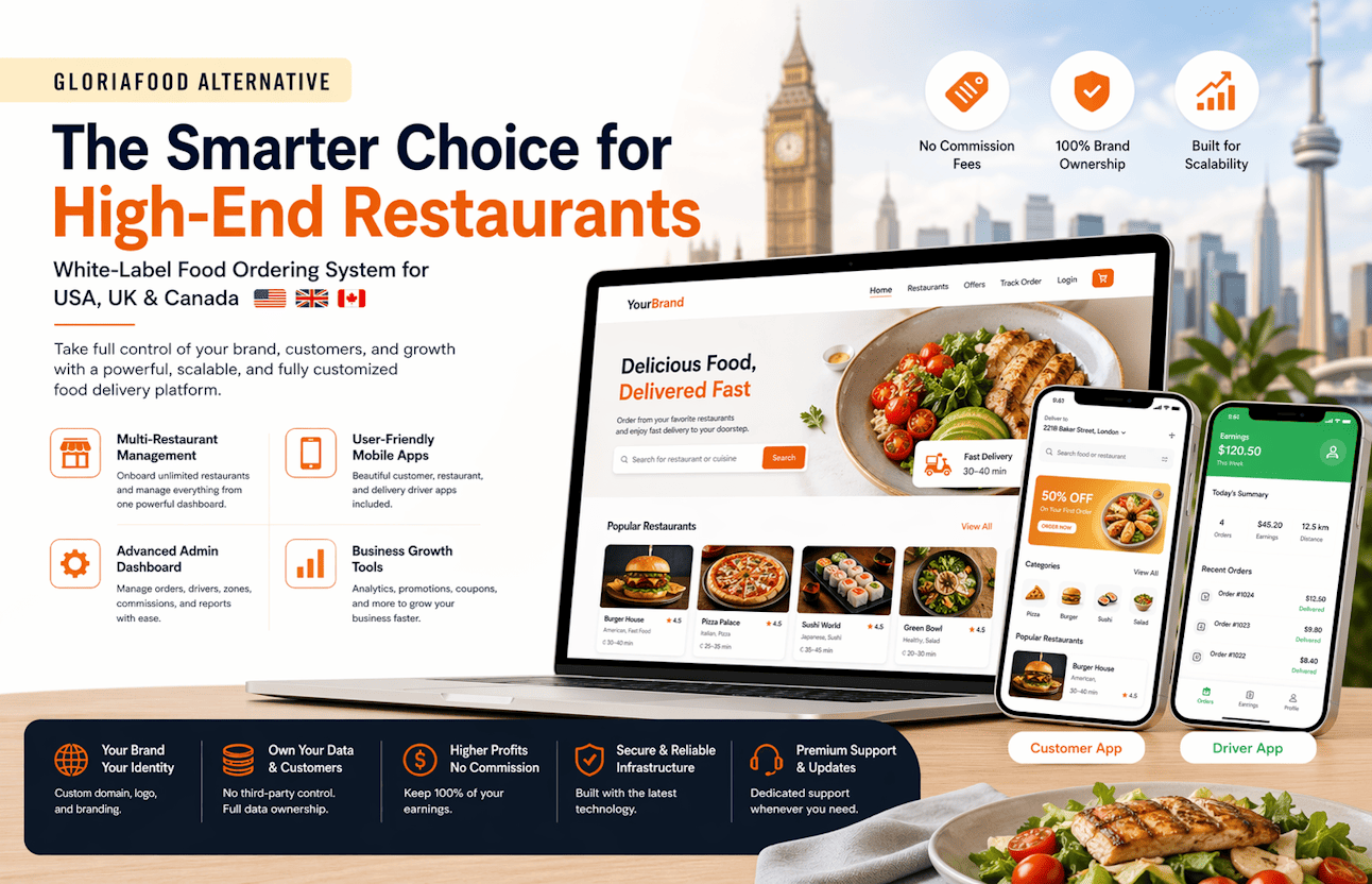 GloriaFood Alternative for High-End Restaurants