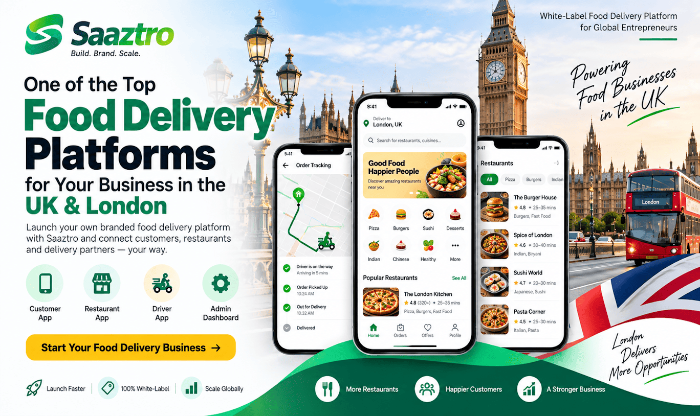 Top Food Delivery Platforms for Your Business in the UK & London